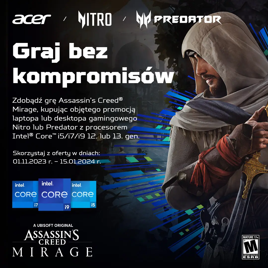 Promocja Intel game bundle ac mirage